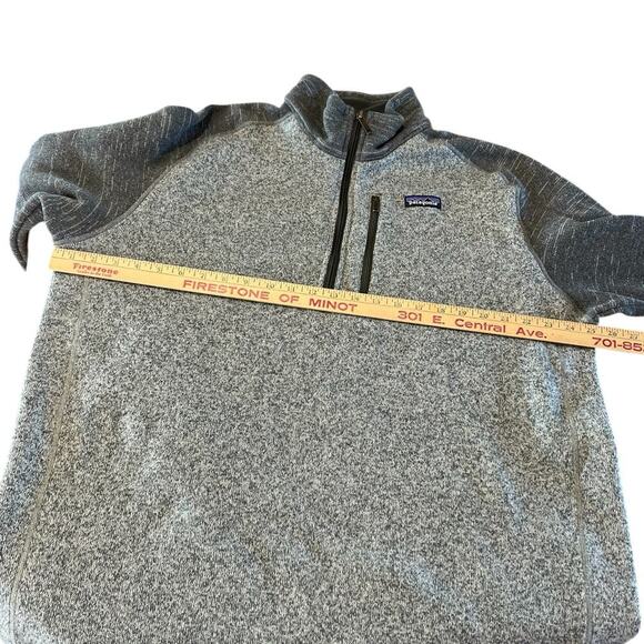 Patagonia 1/4 zip sweater, 2 tone gray, men's size XXL - Picture 4 of 9